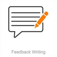 Feedback Writing and review vector