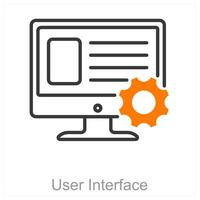 usuario interfaz y aplicación icono concepto vector