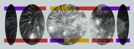 Fireworks for Facebook Cover template