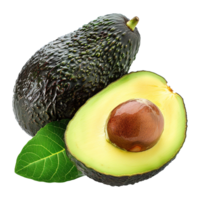 Avocado fruit isolated on transparent background png