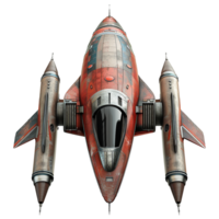 Spaceship isolated on transparent background png
