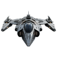 Spaceship isolated on transparent background png