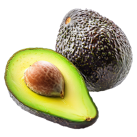 Avocat fruit isolé sur transparent Contexte png