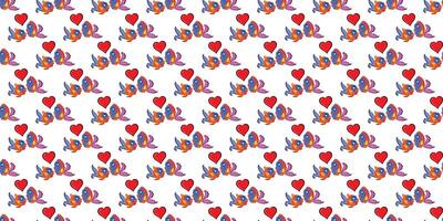 Expandable Pattern of Birds, Fish and pets Decoration vector