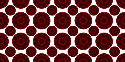 Red and Black Color Circle Flower Design for Designers vector