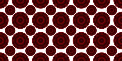Red and Black Color Circle Flower Design for Designers vector