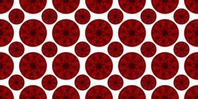 Red and Black Color Circle Flower Design for Designers vector