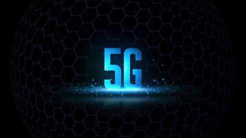 5G Logo Animation, Colorful 5G Letter Logo Animation For Your Business video