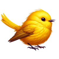 Generated Ai Yellow canary bird png