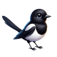 gegenereerd ai schattig ekster vogel png