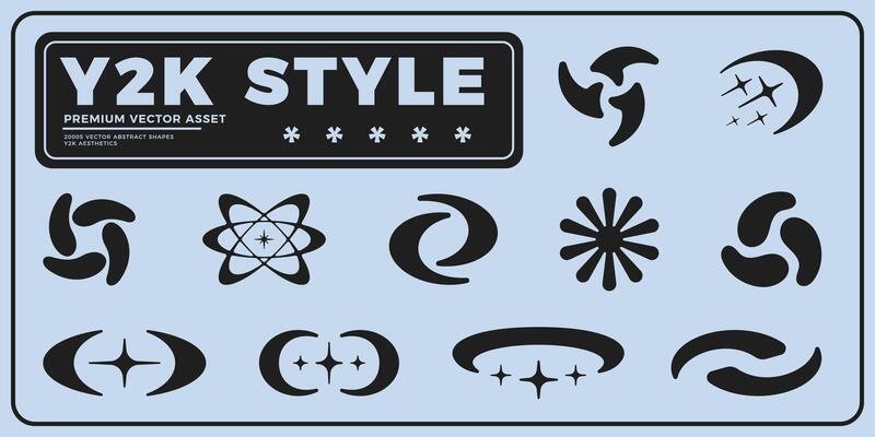Y2K style design asset