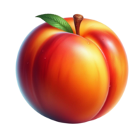 Generated Ai Fresh Peach fruit png