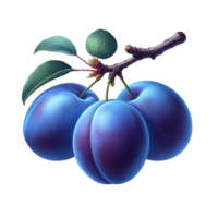 Generated Ai Fresh Plum Fruit png