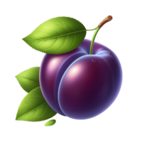 Generated Ai Fresh plum png