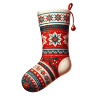 Generated Ai Merry christmas decoration things hat gingerbread house sock and sack png