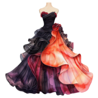 Woman dress isolated on transparent background png