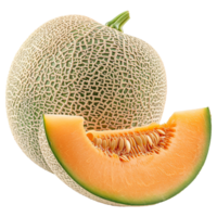 cantaloupmelon isolerat på transparent bakgrund png