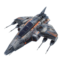 Spaceship isolated on transparent background png