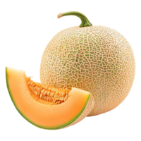 Cantaloupe isolated on transparent background png