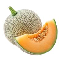 cantaloupmelon isolerat på transparent bakgrund png