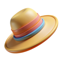 plage chapeau 3d graphique png