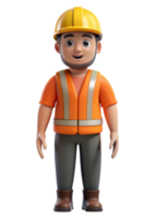 Construction Worker 3d png