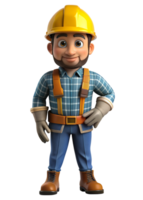 Construction Worker 3d Person png