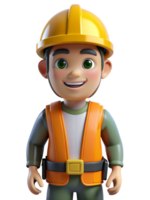 Construction Worker 3d Asset png