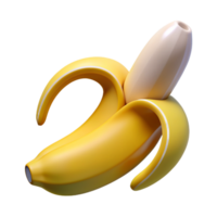 geschält Banane 3d Design png