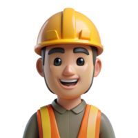 Construction Worker 3d Avatar png