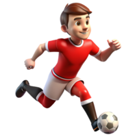 Soccer Player 3d People png