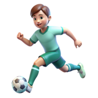 Soccer Player 3d Asset png