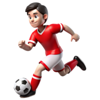 voetbal speler 3d grafisch png