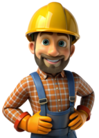 Construction Worker 3d Image png