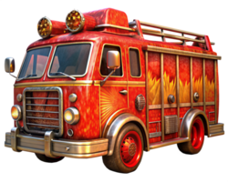 fuoco camion 3d png