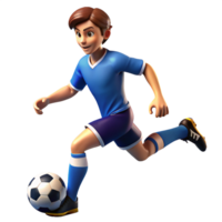 futebol jogador 3d Projeto png