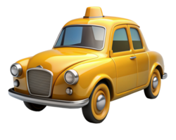 Taxi auto servizio 3d grafico png