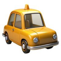 Taxi coche Servicio 3d elemento png