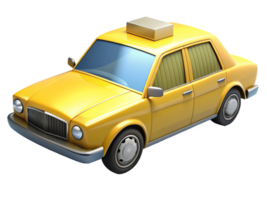 Taxi Car Service 3d Asset png