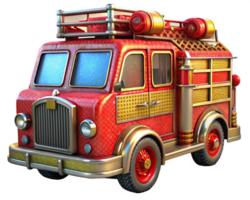 Feu un camion 3d conception png