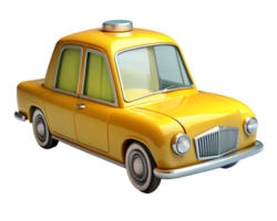 Taxi coche Servicio 3d diseño png