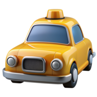 Taxi voiture un service 3d objet png