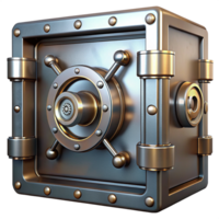 Realistic Vault Safe 3d Image png