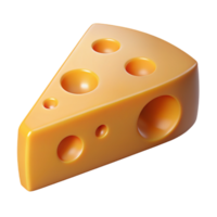 queijo fatia 3d ícone png
