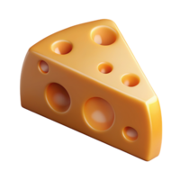 Cheese Slice 3d Illustration png