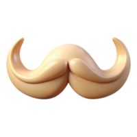 moustache les pères journée 3d le rendu png