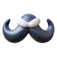 Mustache Fathers Day 3d Asset png