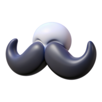 Mustache Fathers Day 3d Item png