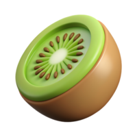 Hälfte Kiwi Obst 3d Artikel png