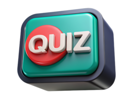 quiz knop 3d Bedrijfsmiddel png